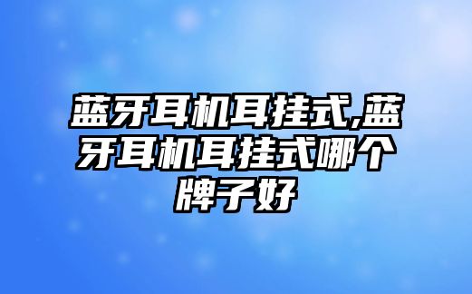 蓝牙耳机耳挂式,蓝牙耳机耳挂式哪个牌子好